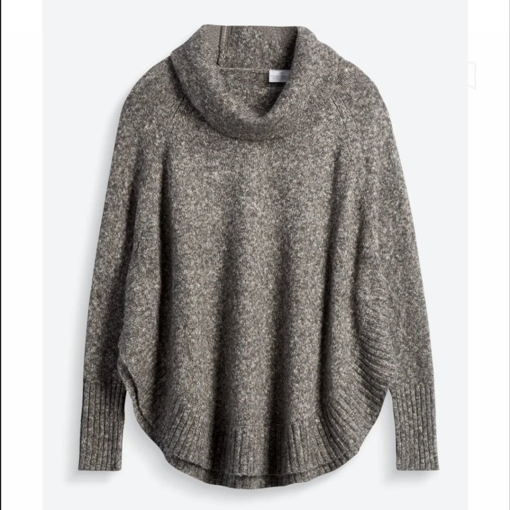 LEO & NICOLE Zaryn Cotton Blend Poncho Pullover